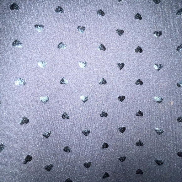 NWT Cut the Frills Black Novelty All Over Heart Print Tank Size L/XL - Picture 3 of 5